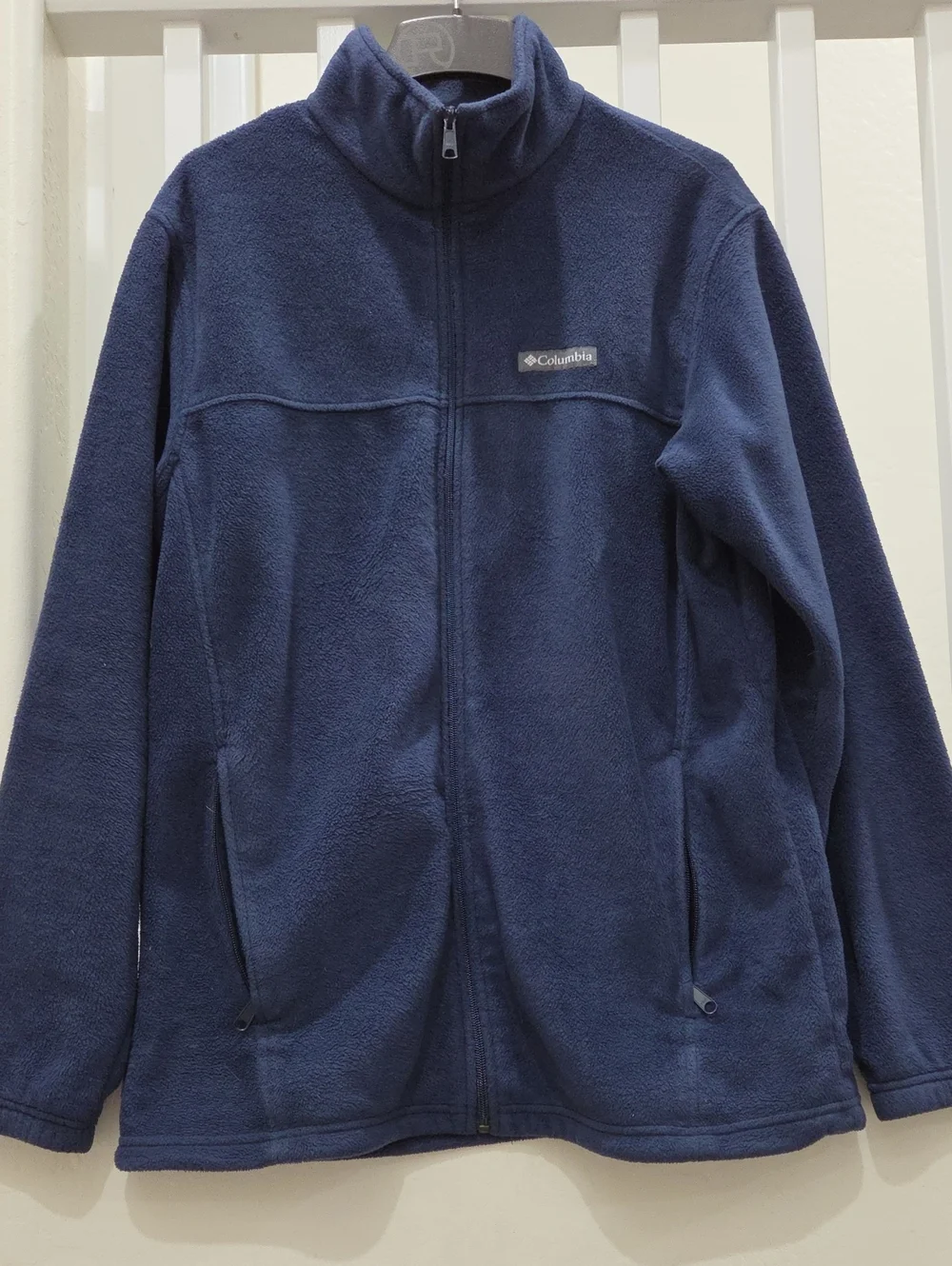 Columbia Navy Full-Zip Lightweight Fleece Jacket